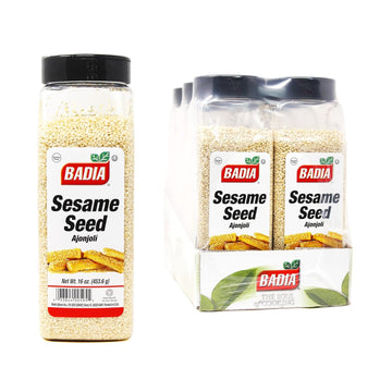 Badia Sesame Seed Hulled, 16 Ounce (Pack of 6)