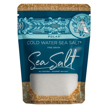 Artisan Salt Company Polar Cold Water Sea Salt, Zip-Top Pouch, 4 Ounce