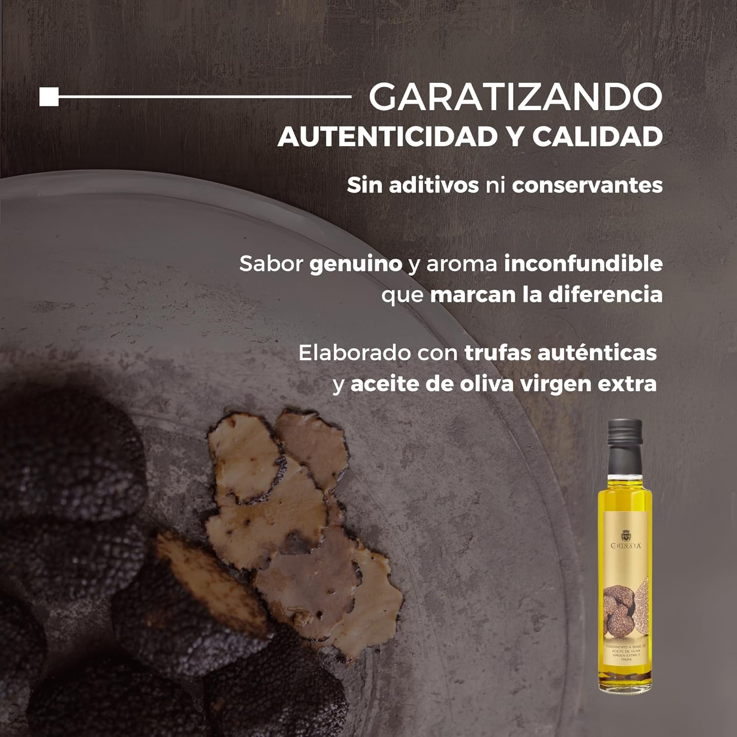 La Chinata, Spanish Extra Virgin Olive Oil, Truffle Flavour, 250 Ml Glass Bottle