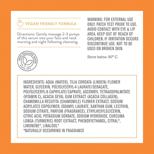 By Nature Radiance Boosting Face Serum With Vitamin C + Turmeric Extract