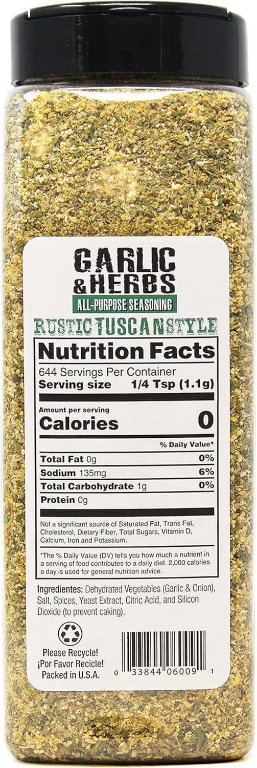 Kingsford Badia Garlic & Herbs All-Purpose Seasoning, 25 Oz