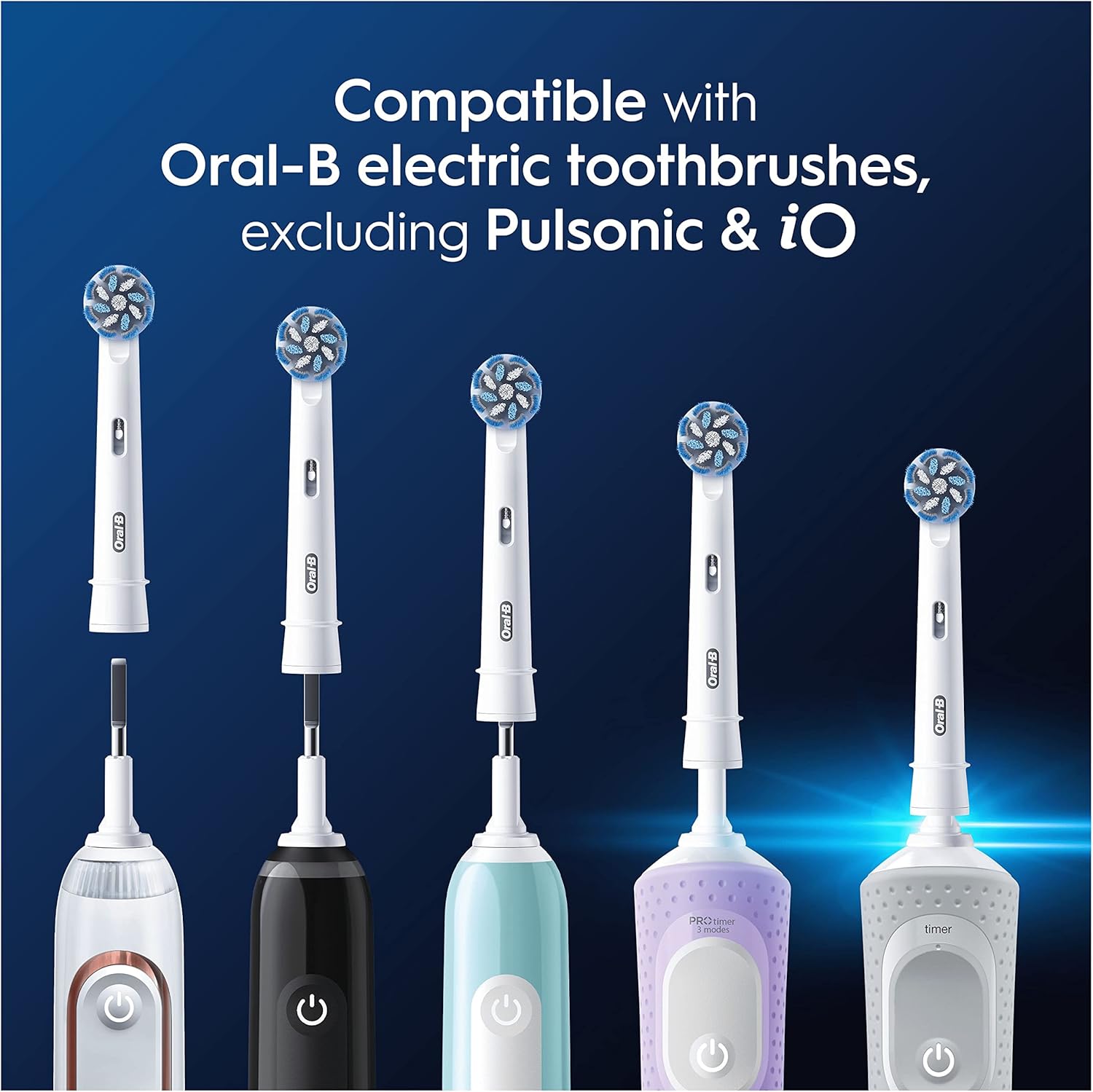 Oral-B Pro Sensitive Clean Toothbrush Heads, Pack of 10 Counts, Suitable for Mailbox : Amazon.co.uk: Health & Personal Care