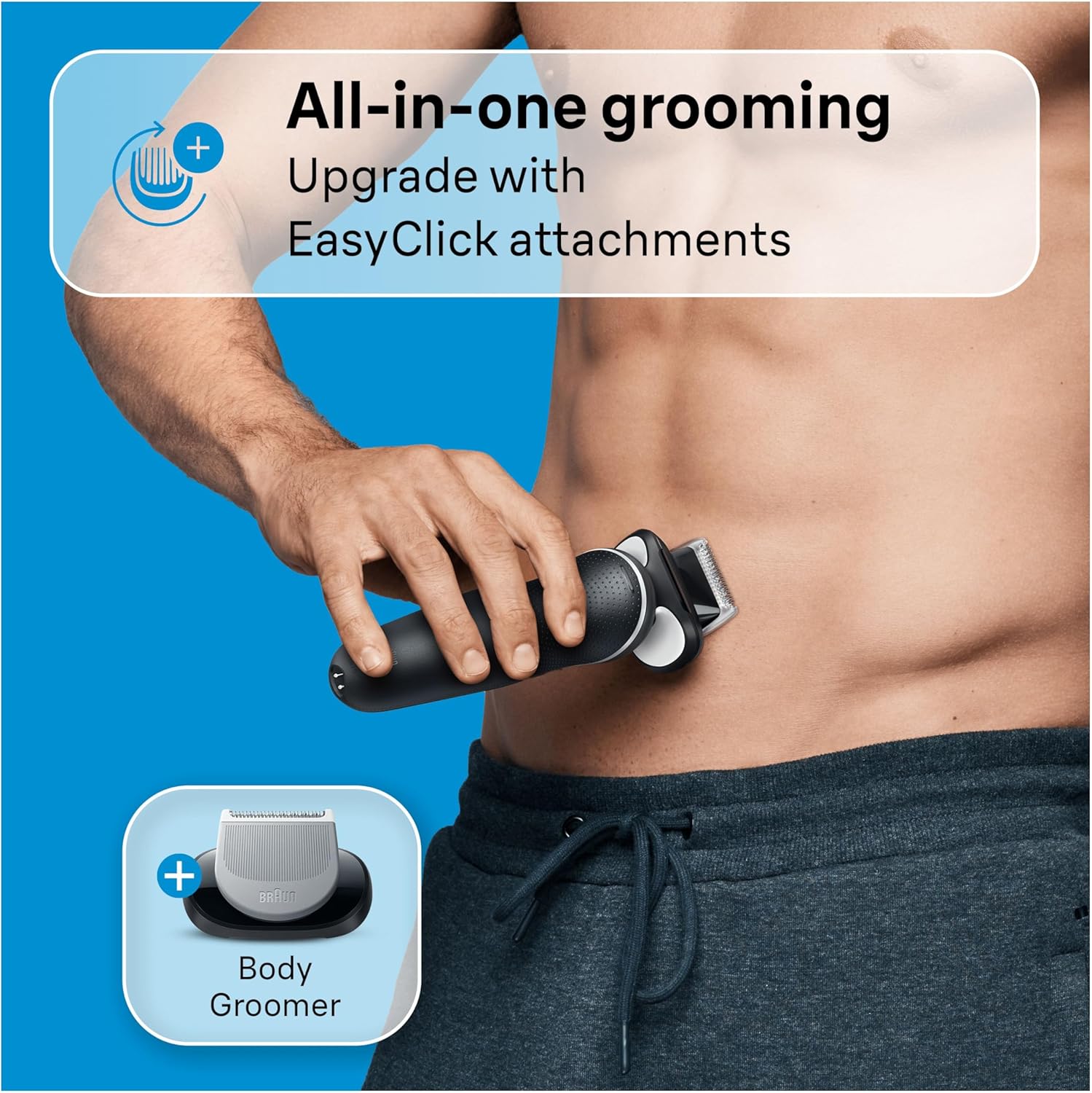 Braun Series 5 Electric Shaver, Wet & Dry Foil Razor for Men with Body Groomer Attachment, Cordless, Up to 50 min, 100% Waterproof, 52-B1600S, Blue : Amazon.co.uk: Health & Personal Care
