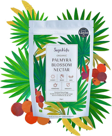 Sugavida | Organic Palmyra Blossom Nectar | Natural Sugar Alternative And Sweetener | Low Gi, Diabetic Friendly And Vegan | 250G