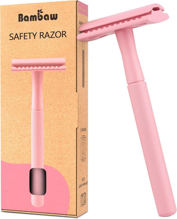 Bambaw Pink Metal Eco Friendly Safety Razor For Ladies