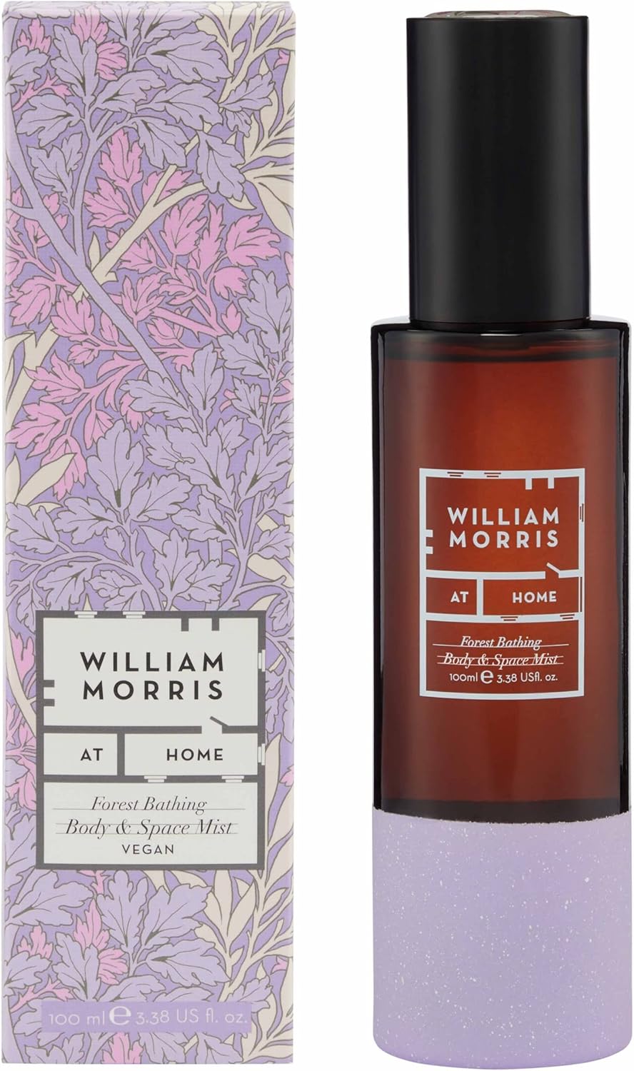 William Morris At Home Forest Bathing Body & Space All Purpose Mist | Calm The Senses | Infused With Essential Oils | Cruelty Free & Vegan Friendly | 100Ml