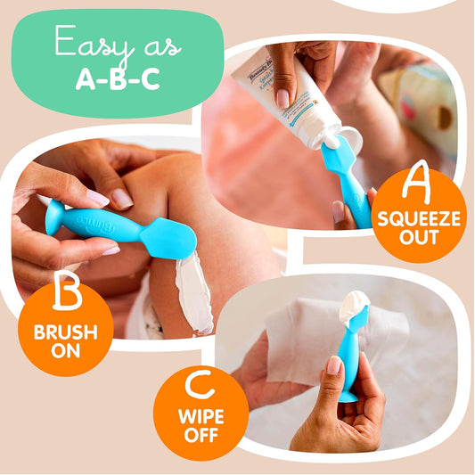 Bumco 2-Pack Diaper Cream Spatula (Mini) - BPA-free Butt Paste Diaper Cream Applicator, Soft & Flexible Diaper Rash Cream Applicator, Butt Spatula Baby, Mom-Invented Diaper Bag Essentials