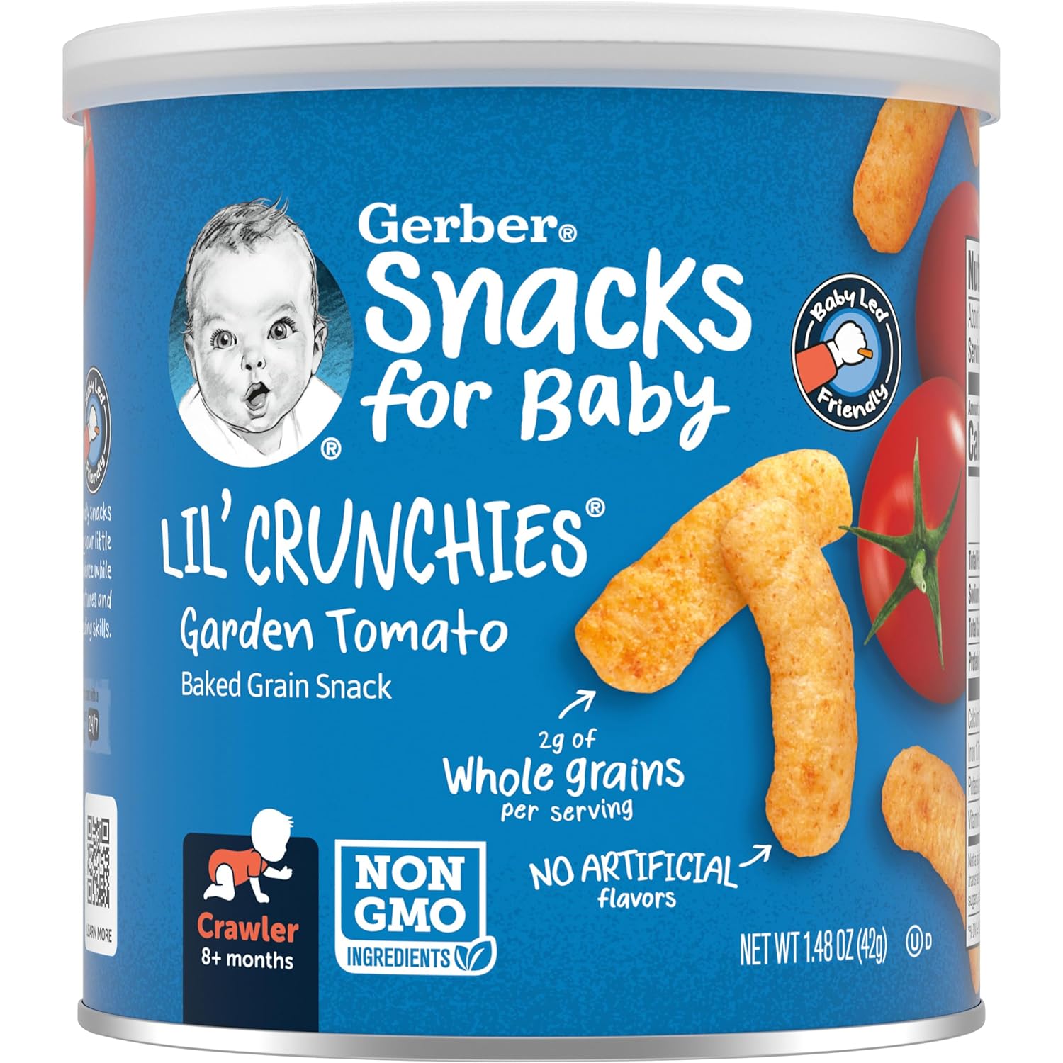 Gerber Snacks for Baby Lil Crunchies, Garden Tomato, 1.48 Ounce (Pack of 6)