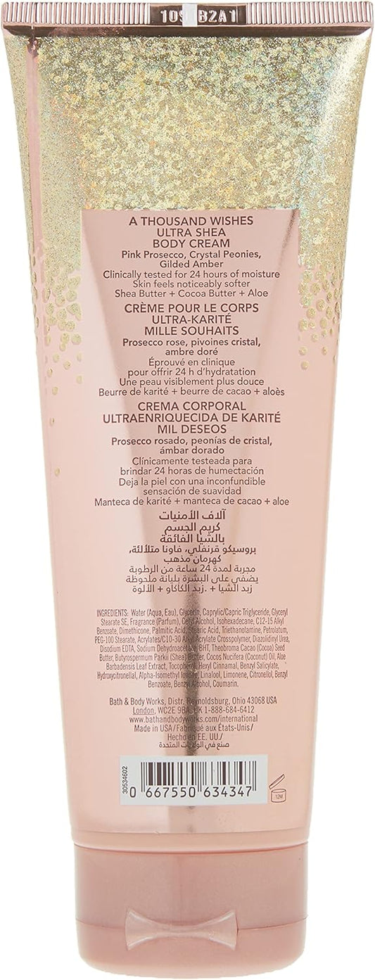 Bath And Body Works A Thousand Wishes Ultra Shea Body Cream For Women 8 Oz Body Cream