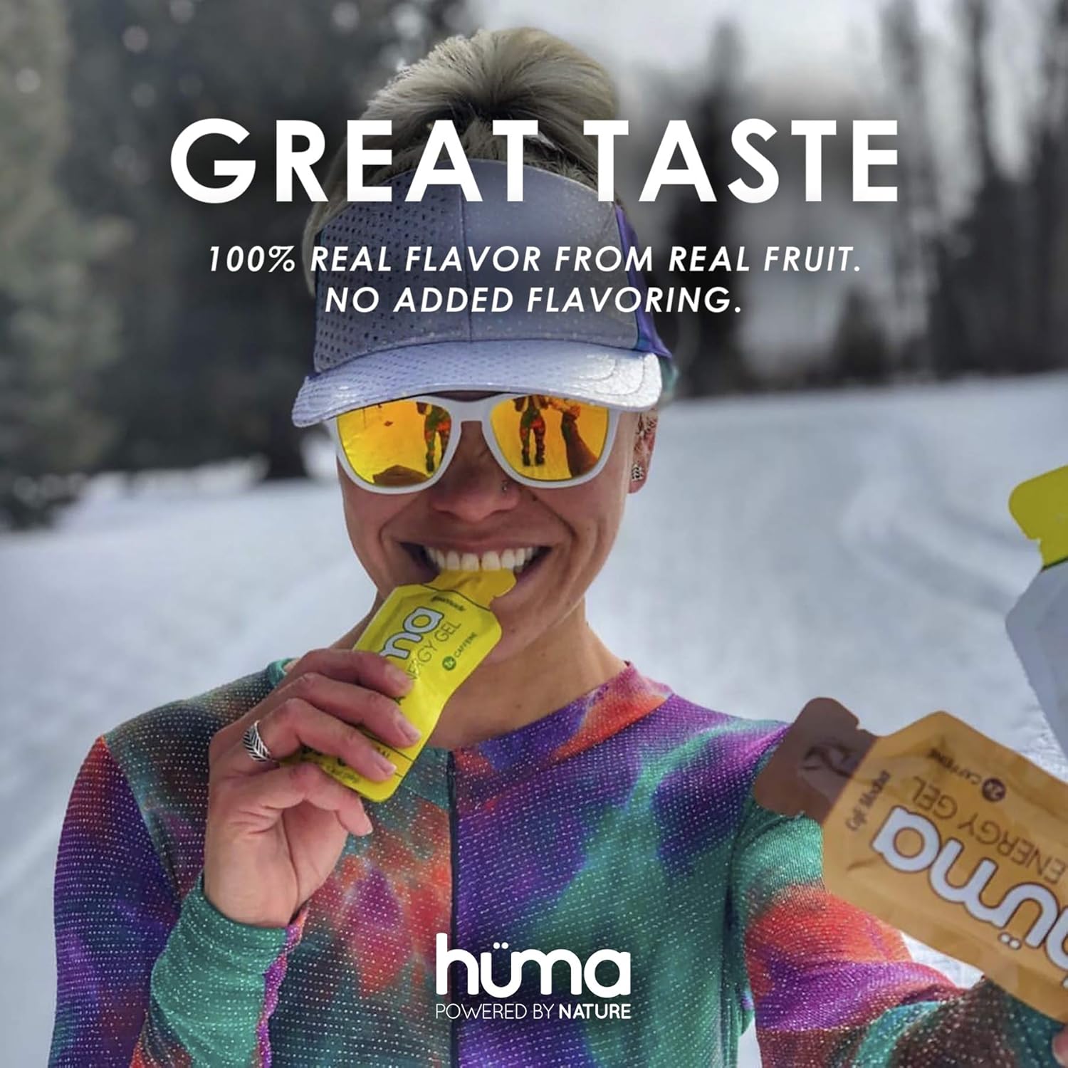 Huma Chia Energy Gel, Lemonade, 12 Gels, 1X Caffeine - Premier Sports Nutrition For Endurance Exercise : Health & Household