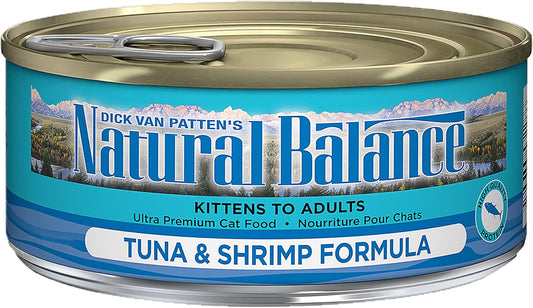 Natural Balance Ultra Premium Wet Canned Food For Kittens To Adult Cats Protein Choices Include Chicken & Liver Chicken, Turkey, Ocean Fish, Salmon Or Tuna 5.5 Ounce (Pack Of 24)