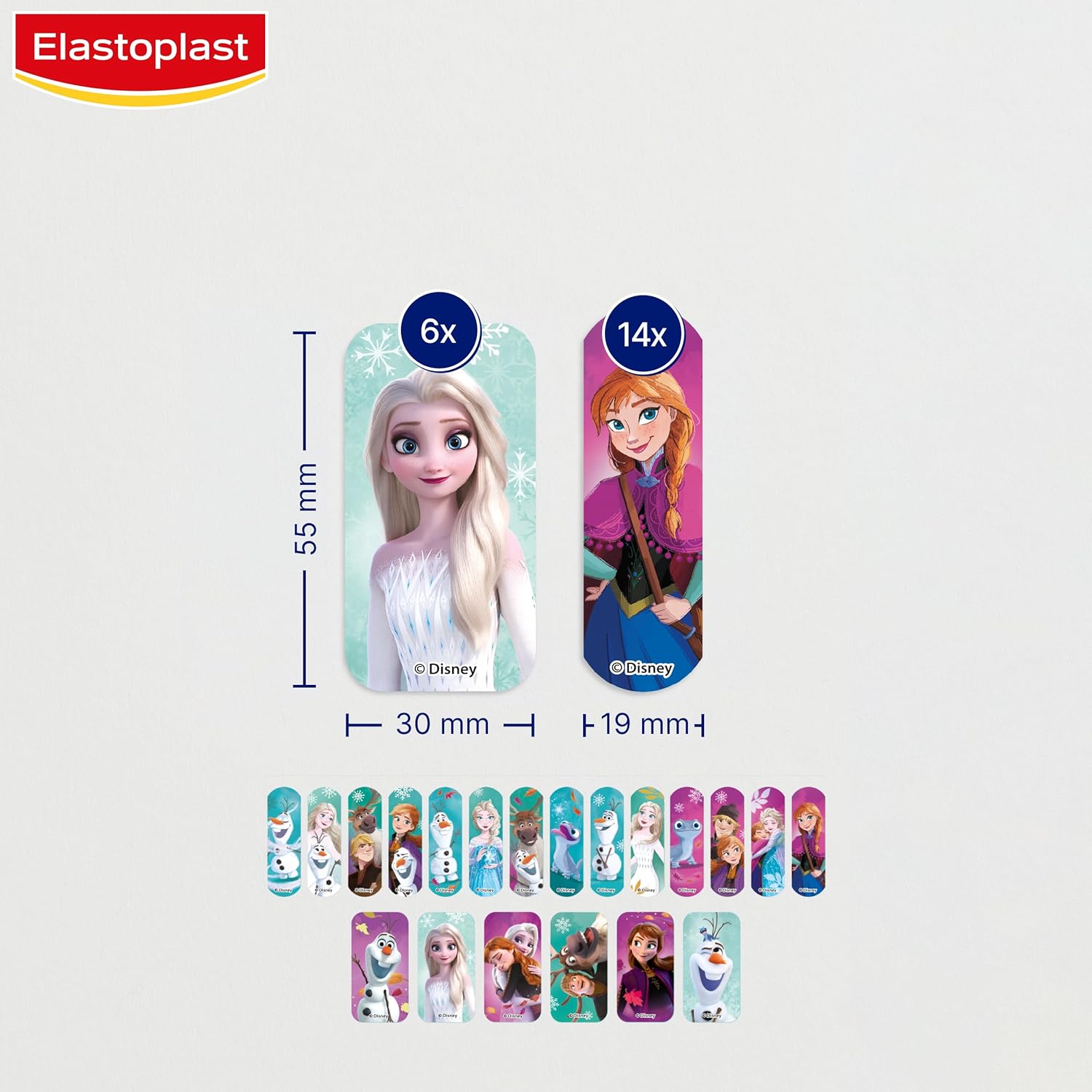 Elastoplast Disney Frozen Plasters, Assorted Sizes (16 Pieces), Coloured, First Aid Wound Care for Children with Frozen Designs, Various Sized, Skin-Friendly : Amazon.co.uk: Health & Personal Care