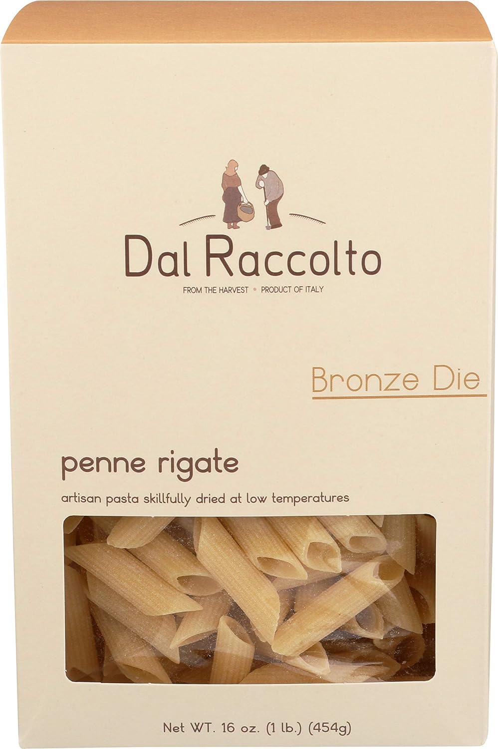 Dal Raccolto Bronze Die Pasta - Penne Rigate, 1 lb Box : Coffee Substitutes : Grocery & Gourmet Food