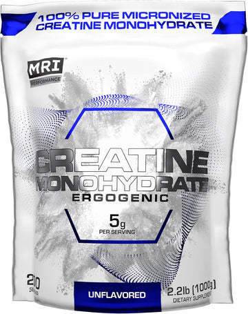 Mri Performance Creatine Monohydrate Powder 5G,100% Pure Micronized Creatine Supplement, Muscle Growth & Recovery, Build Muscle, Increase Strength, Performance, Endurance, 1000G, Unflavored