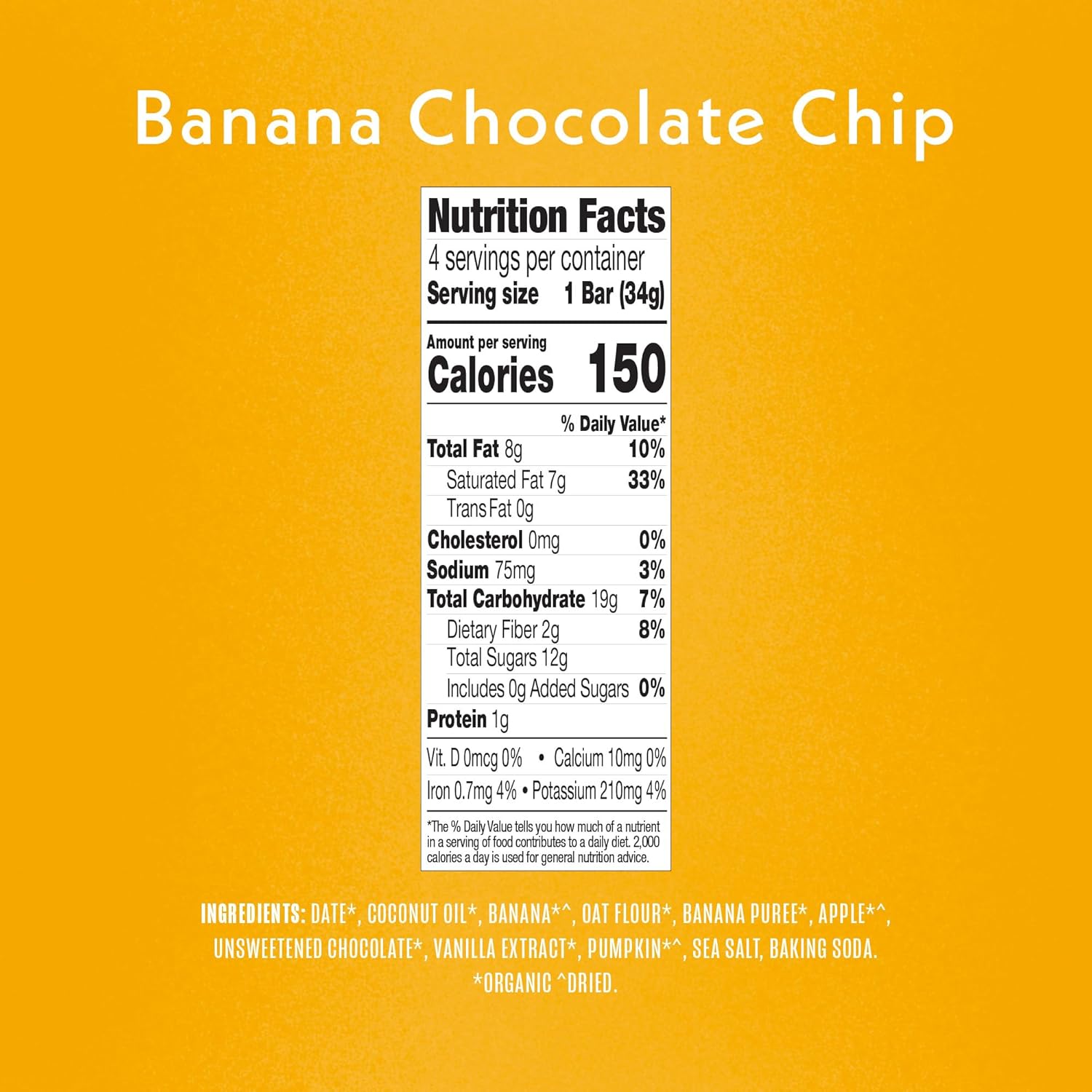 Once Upon a Farm Organic Soft Baked Kids' Bars, Banana Chocolate Chip | 8 boxes : Baby