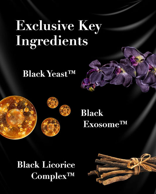 Sooryehan The Black (Serum, 30Ml/1Fl Oz) - Nourishing Essence For Elasticity, Wrinkles. Premium Korean Skin Care For Sensitive Skin. Black Yeast, Licorice, Ferment