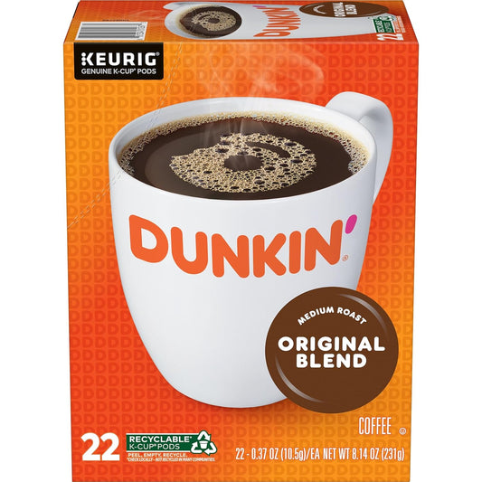 Dunkin' Original Blend Medium Roast Coffee, 88 Keurig K-Cup Pods