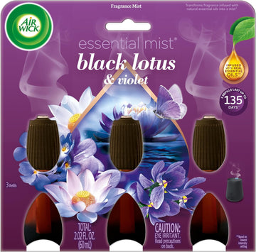 Air Wick Essential Mist – Triple Refill Black Lotus & Violet 3 ct