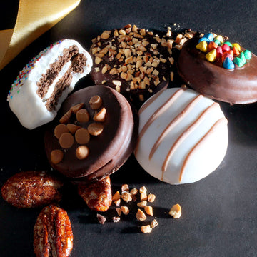 Cookie Gift Box - Gourmet Cookies Gift Basket - Food Gifts - Snack Treat Gift Arrangment - Vegan Chocolate Gift Box - Gourmet Assorted Topping