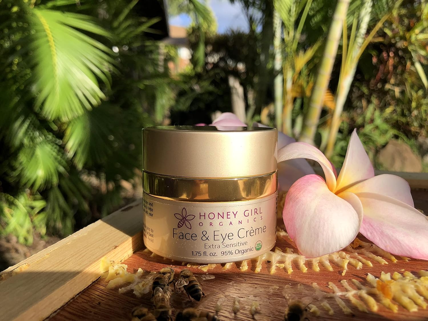 Honey Girl Organics Night Creme Extra Sensitive, Honey Based Skin Care For Sensitive Skin, Usda Certified Organic Face Moisturizer, All In One: Face, Eye, Neck Cream, Made In Hawaii (1.75Oz) : Beauty & Personal Care