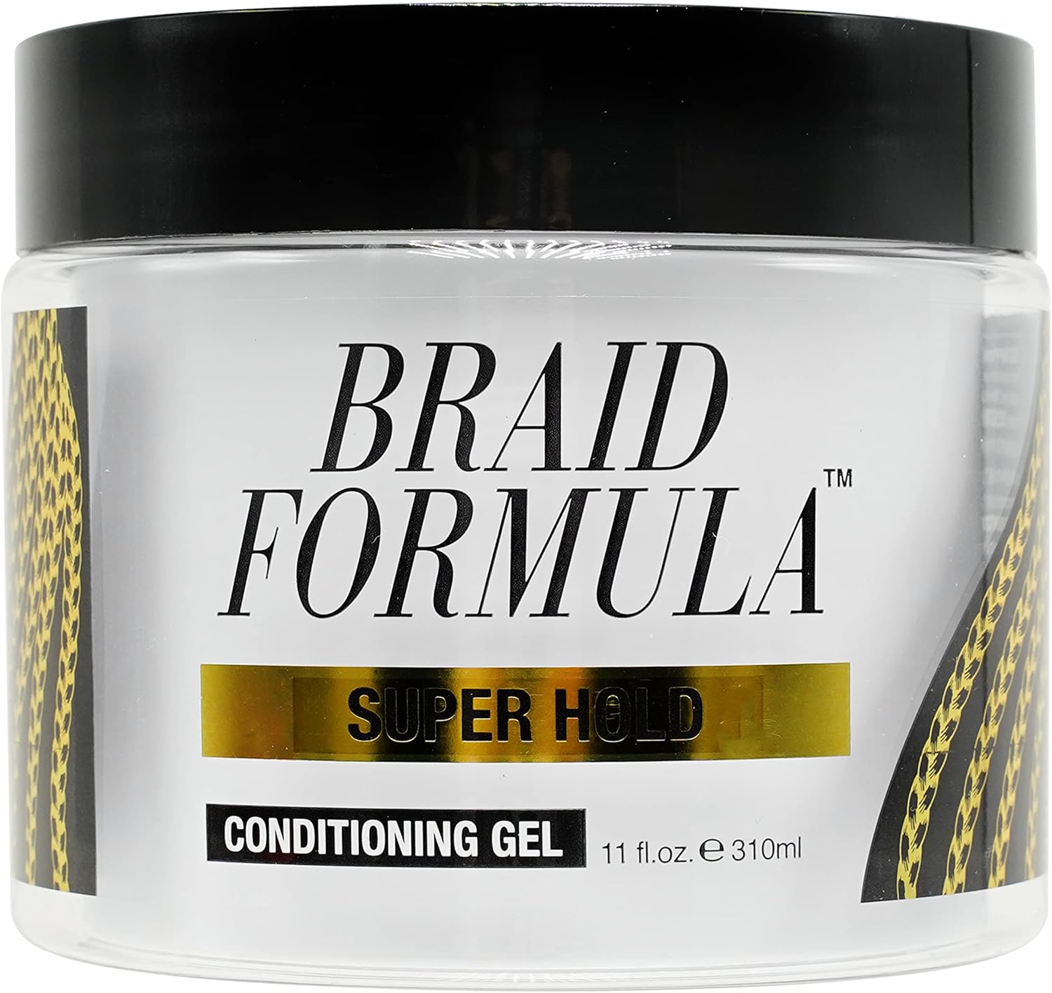 Braid Formula Conditioning Gel, Super Hold, 310Ml | Great For Braiding, Twisting, Edges, No Residue, No Flaking, Strong Hold, High Shine, Smoothing With Clean, No Build-Up
