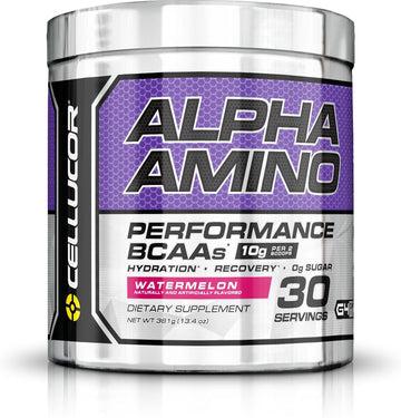 Cellucor Alpha Amino Eaa & Bcaa Powder | Branched Chain Essential Amino Acids + Electrolytes | Fruit Punch | 30 Servings
