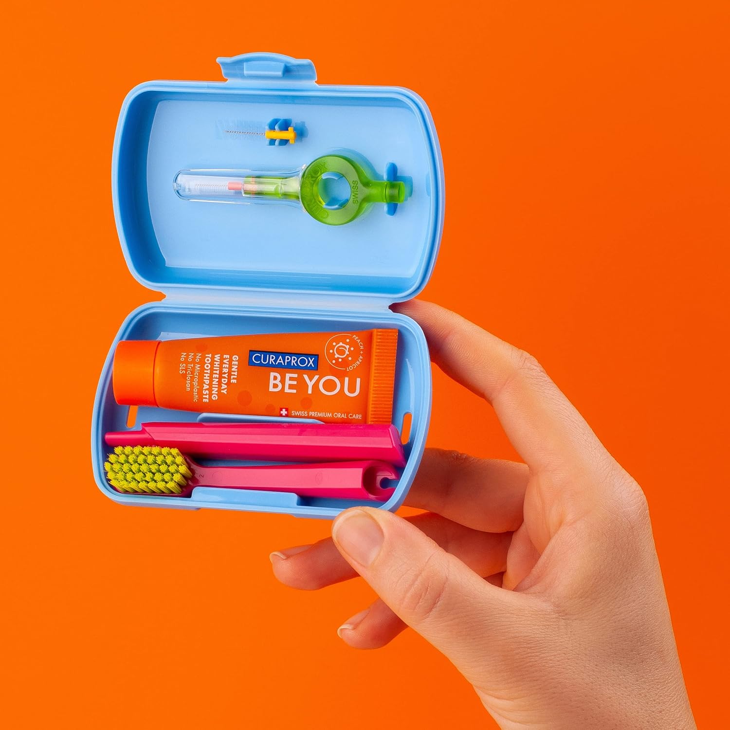Curaprox Travel-Set. Set Includes Travel Toothbrush CS 5460, 10ml Be You Toothpaste, Interdental Brush CPS Prime 07, CPS Prime 09. Available in six Colours/Flavours. : Amazon.co.uk: Health & Personal Care