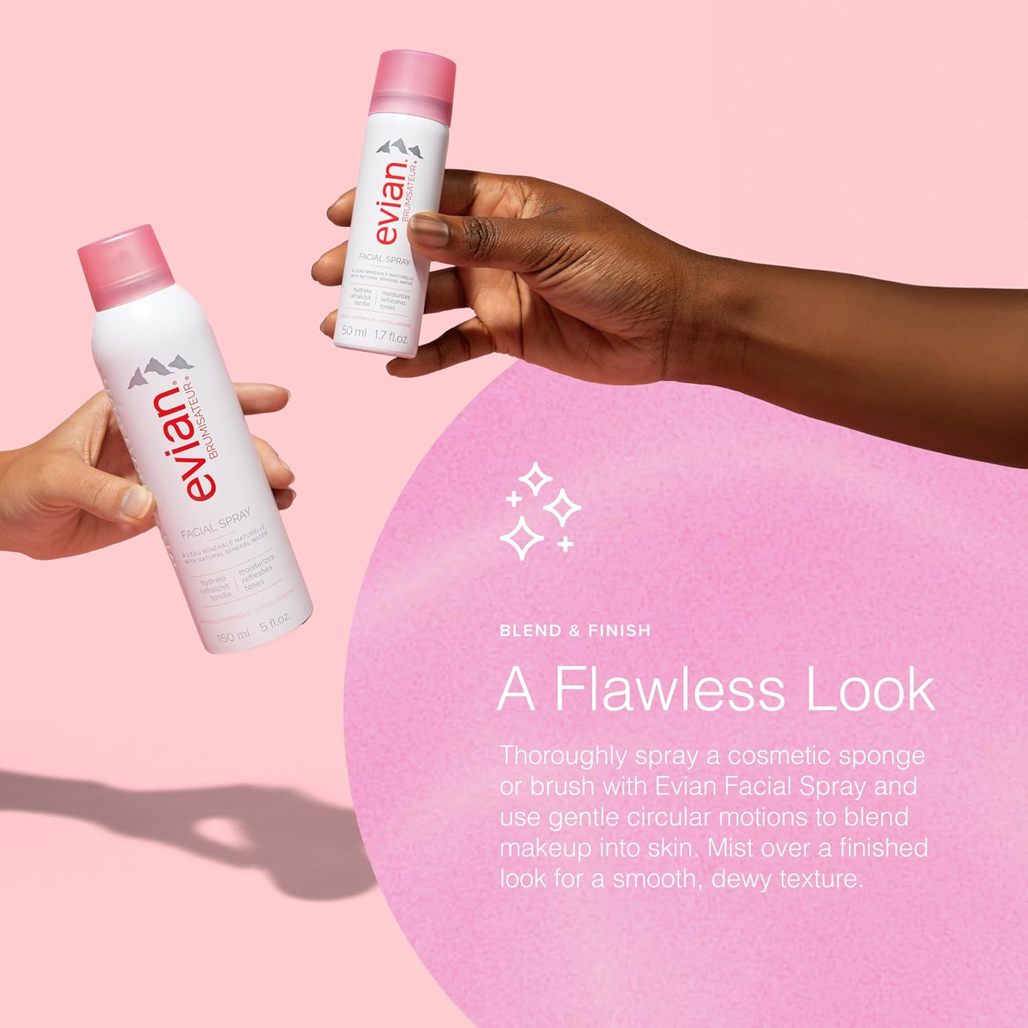 Evian Facial Spray Weekender Kit | Hydrating Mineral Water Mist For Face & Skin | Refreshes Makeup, Sets, & Tones | Travel-Friendly Size For Weekend Hydration And Skincare Essentials : Beauty & Personal Care