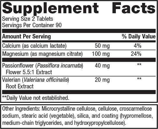 Metagenics Myocalm - Muscle Support* - Calcium & Magnesium Supplement - With Passionflower Herb & Valerian Root - Mineral Supplements - Non-Gmo, Gluten-Free & Vegetarian - 180 Tablets