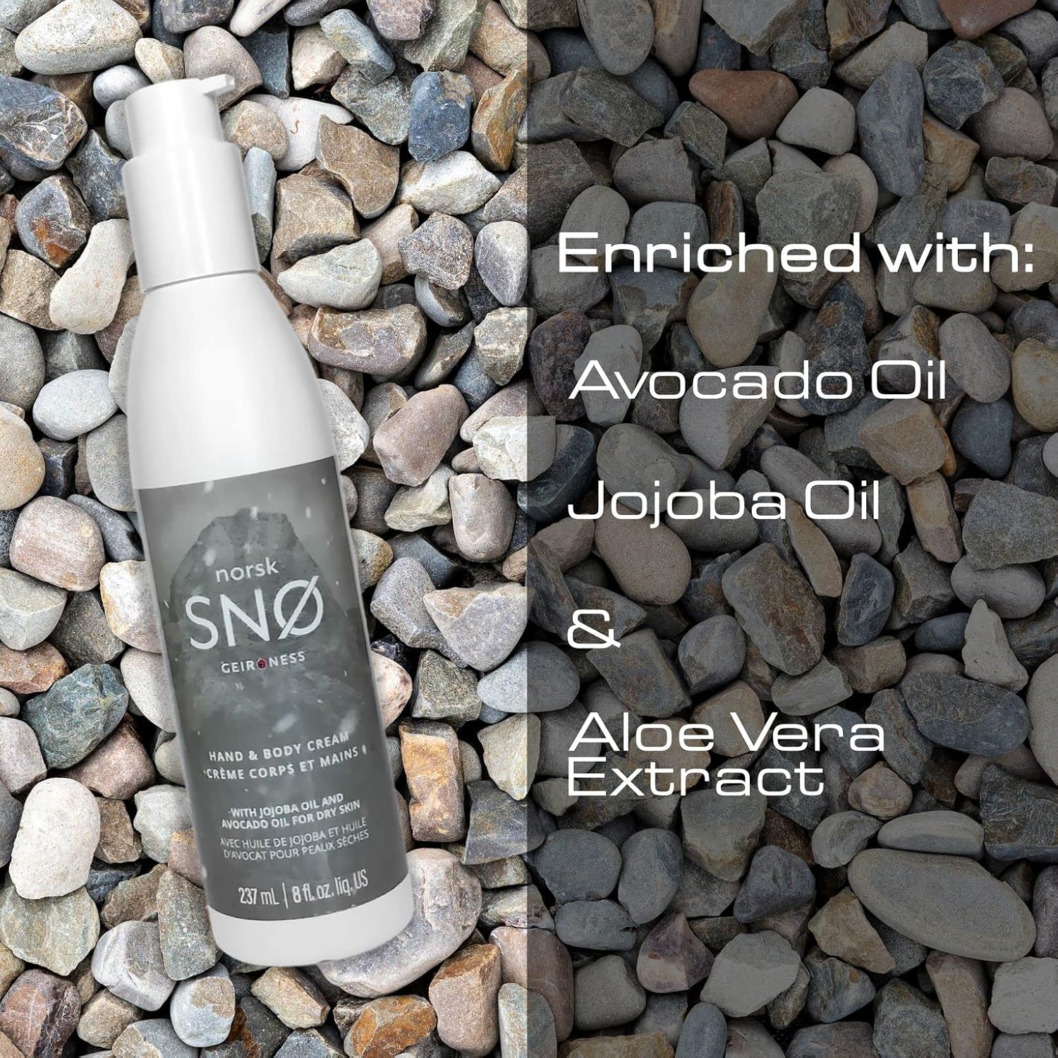 Geir Ness Norsk Snø Hand & Body Cream - Dry Skin Lotion - Single Use Deep Moisturizer With Essential Oils : Beauty & Personal Care