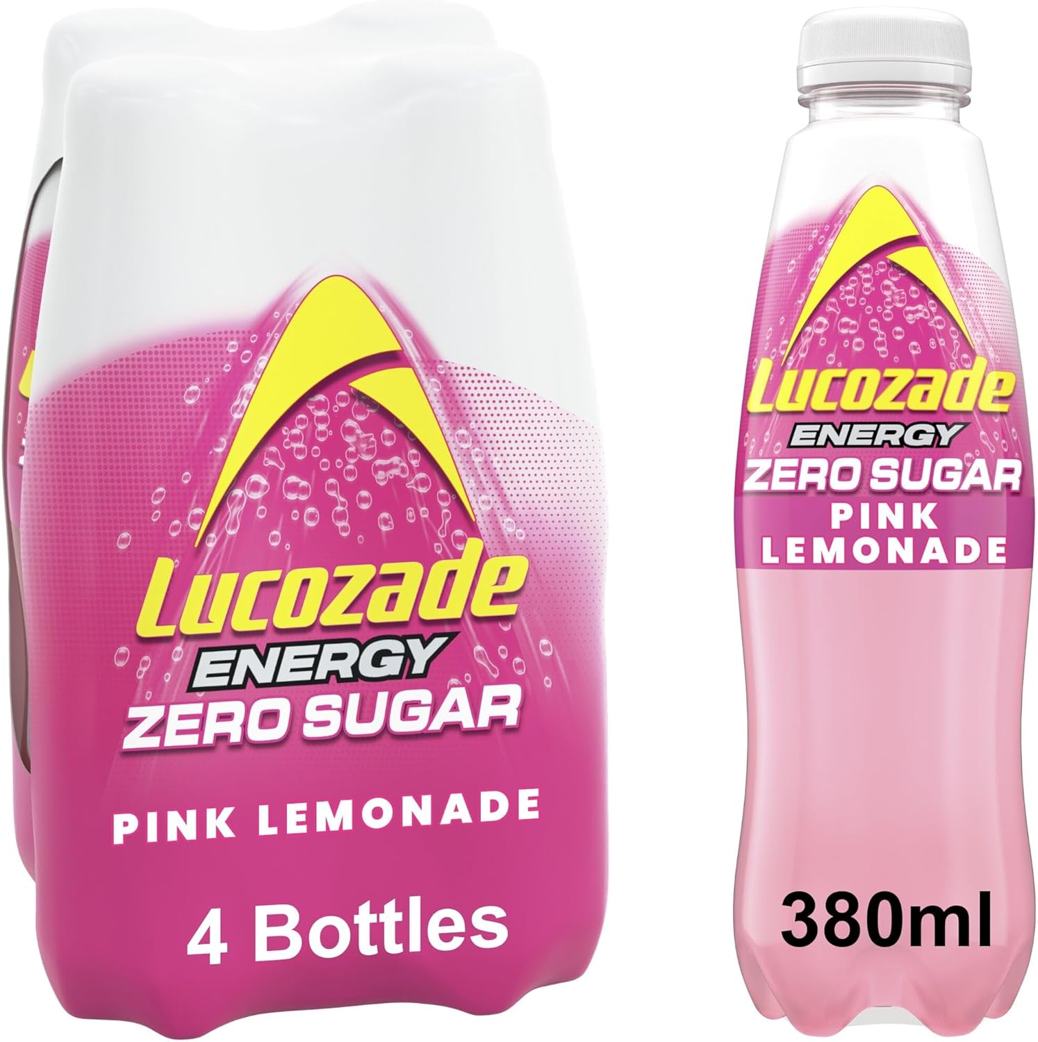 Lucozade Energy Zero Sugar Drink 500Ml (Pack Of 12)