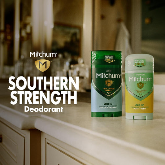 Mitchum Antiperspirant Deodorant Stick For Men, Triple Odor Defense Gel, 48 Hr Protection, Dermatologist Tested, Mountain Air, 2.25 Oz (3202-00)