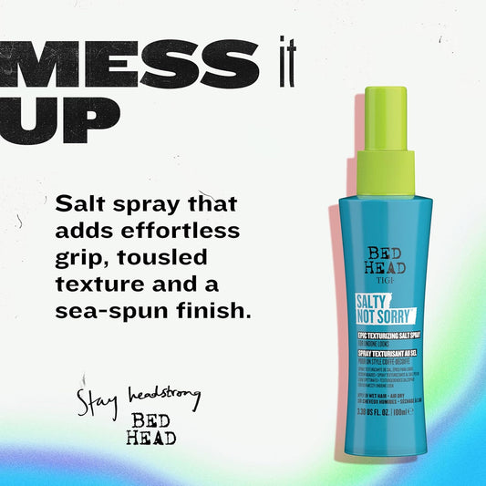Bed Head By Tigi - Salty Not Sorry Hair Texturising Salt Spray - For Natural Undone Hairstyles - 100 Ml