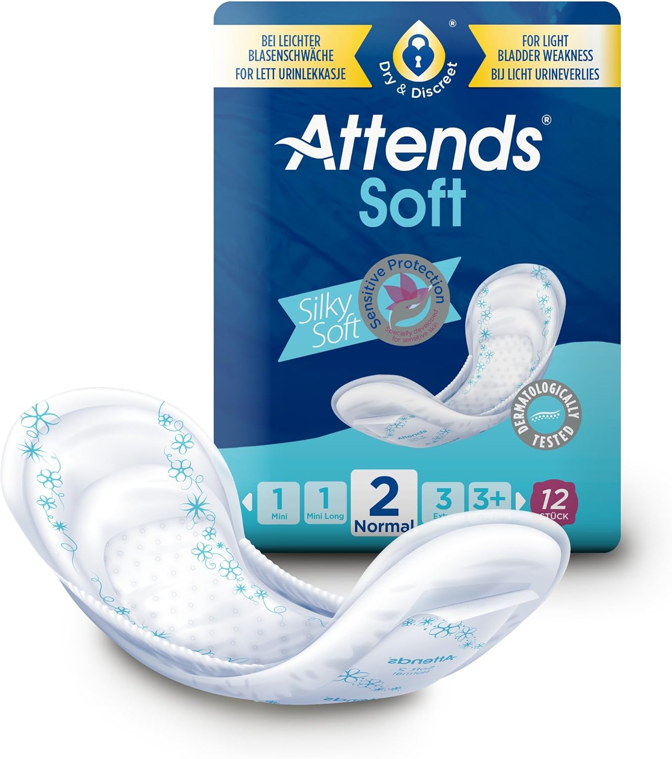 Attends Soft 2 Normal, 96 Units (8 Packs Of 12)