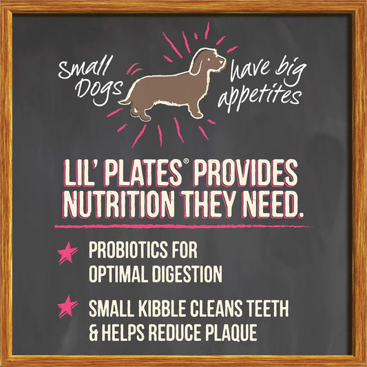 Merrick Lil’ Plates Premium Grain Free Senior Dry Dog Food For Small Dogs, Real Chicken, Sweet Potato Kibble - 4.0 Lb. Bag