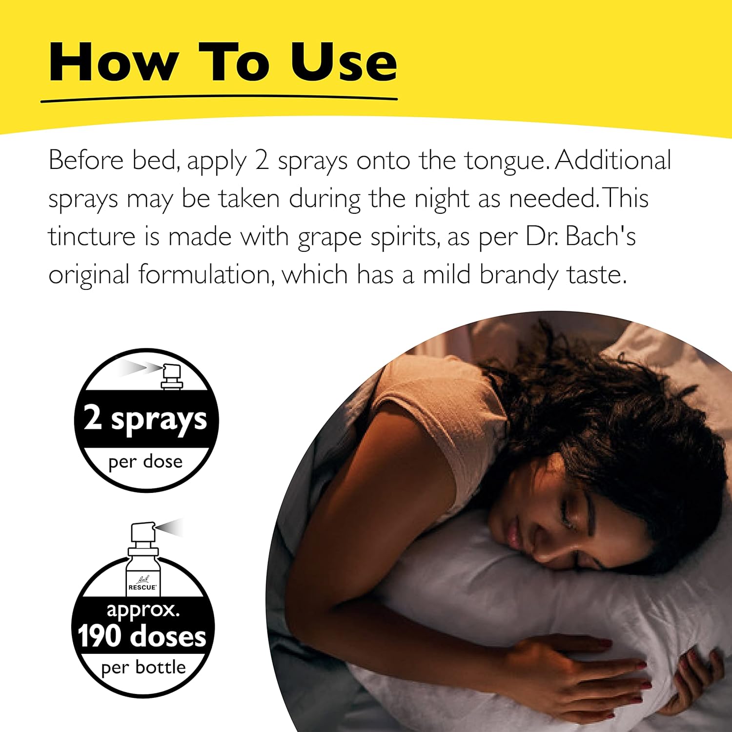 Bach RESCUE SLEEP Spray 20mL, Natural Sleep & Stress Relief Aid, Homeopathic Flower Essence, Vegan, Free of Melatonin, Sugar, and Gluten, Non-Narcotic, Non-Habit Forming : Health & Household