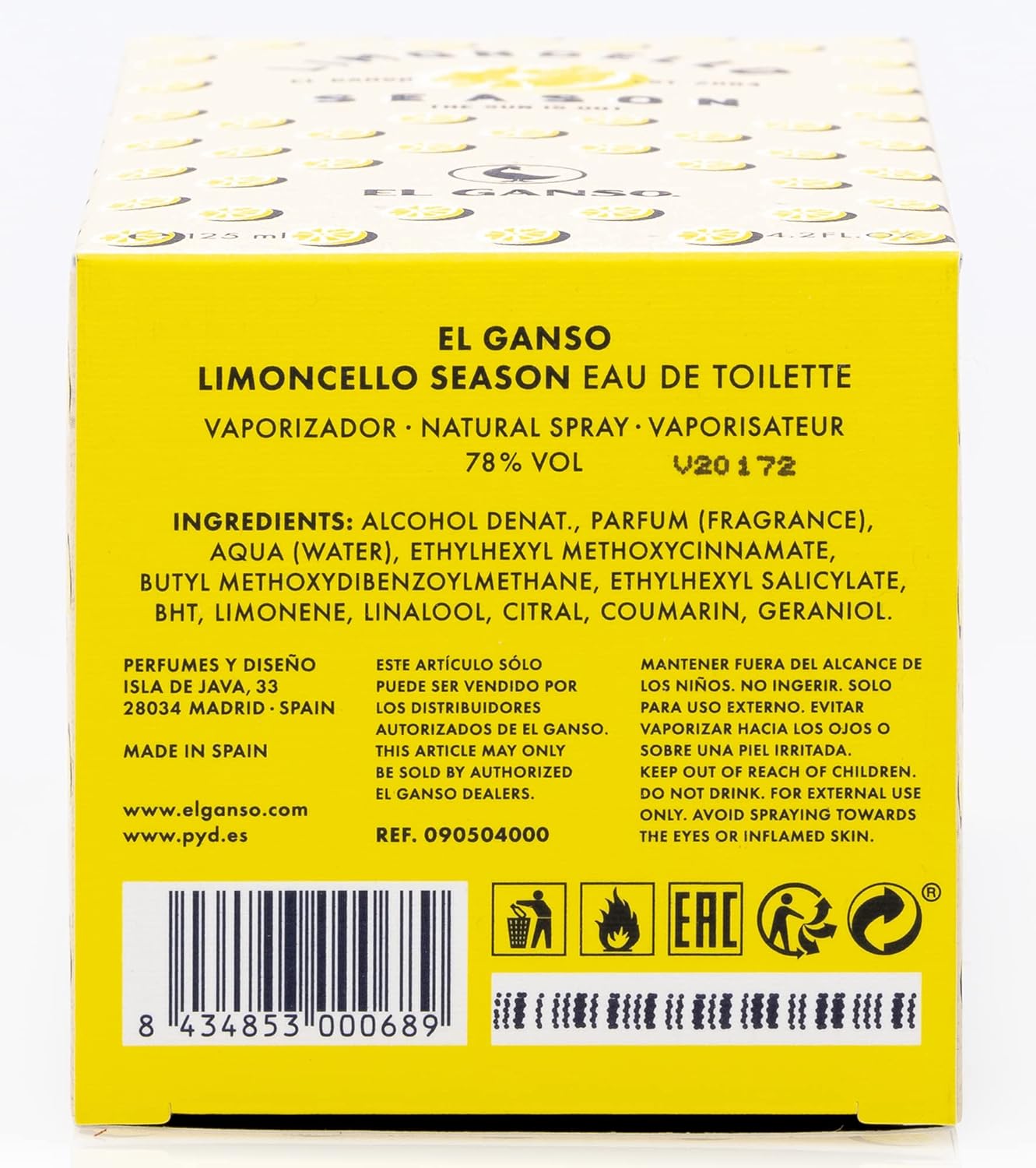 El Ganso Limoncello Season Edt 125 Ml Natural Spray