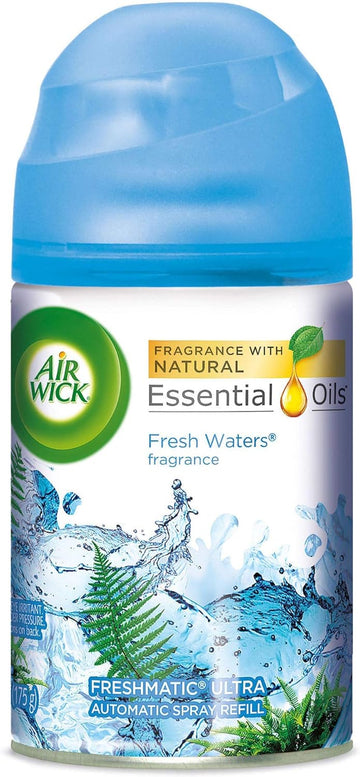 Air Wick Freshmatic Automatic Spray Air Freshener, Fresh Waters Scent, 1 Refill, 6.17 Ounce (Pack of 3)