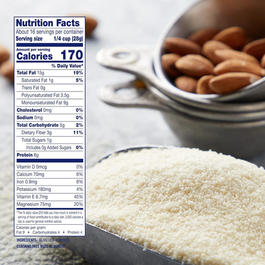Blue Diamond Almonds Almond Flour, Gluten Free, Blanched, Finely Sifted, 48 Oz