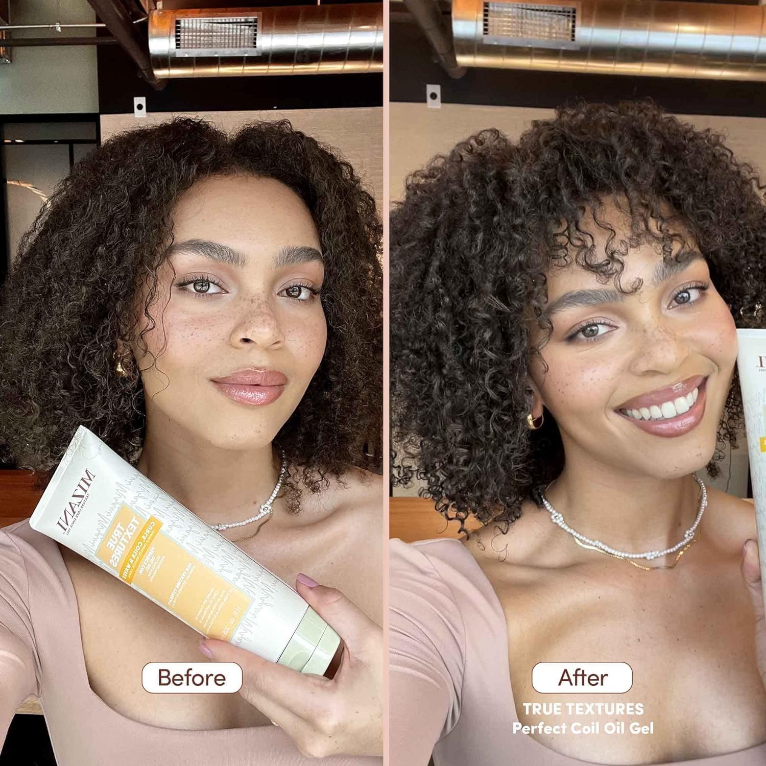 Mizani True Textures Perfect Coil Oil Gel - Curly Hair Gel Styler, Moisturizes And Fights Frizz With Coconut Oil, Paraben & Silicone-Free, For Curly & Dry Hair : Beauty & Personal Care