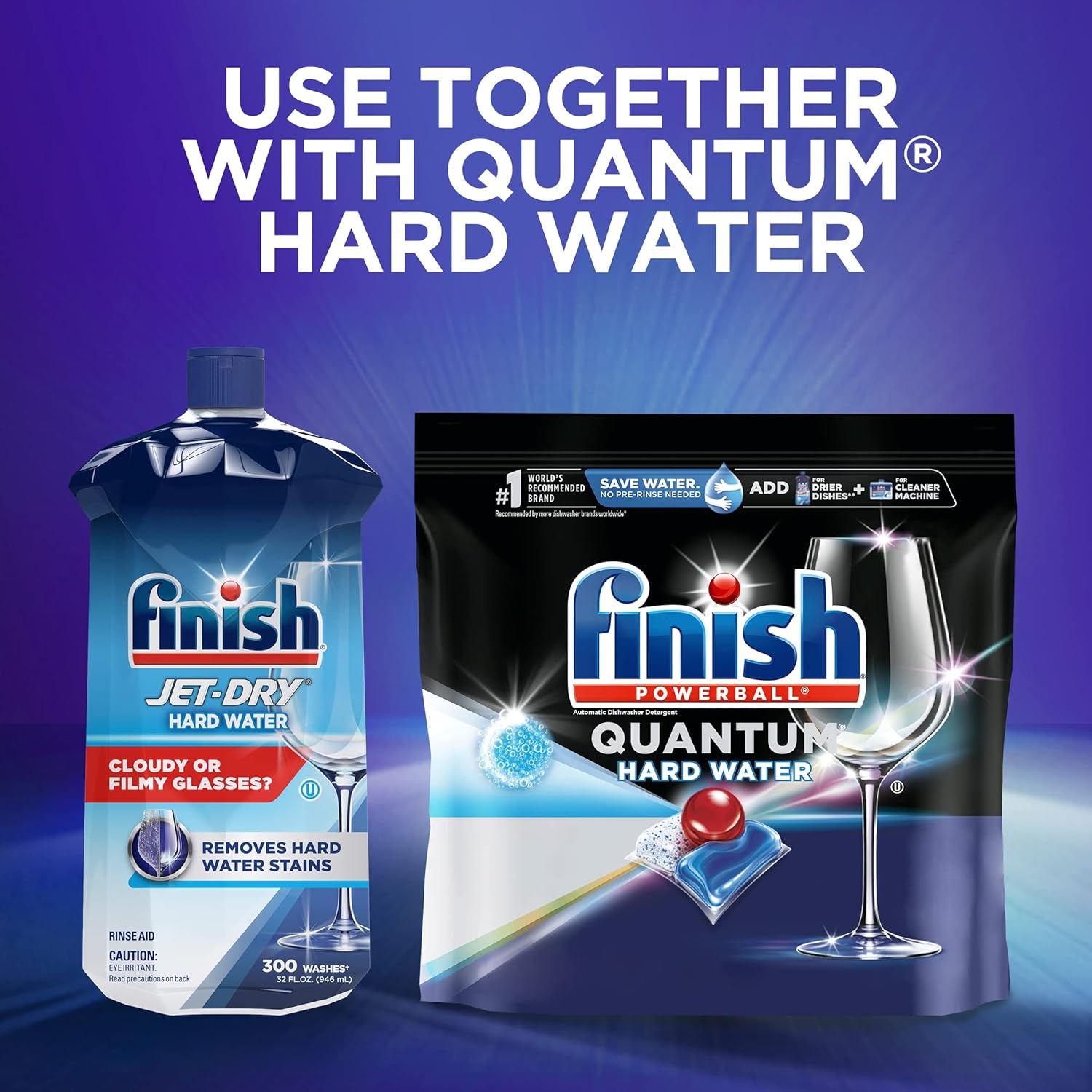 Finish Jet-Dry Rinse Agent - Liquid Hardwater Protection 32oz : Health & Household