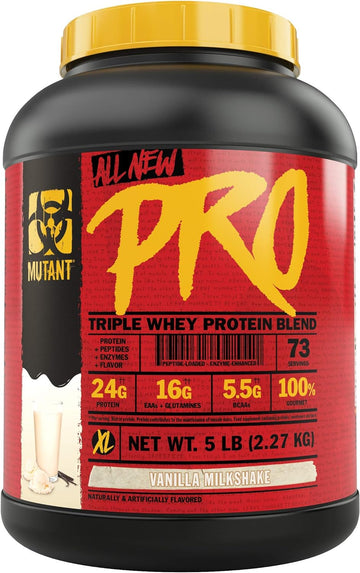 Mutant Pro - Triple Whey Protein Powder Supplement - Time-Released for