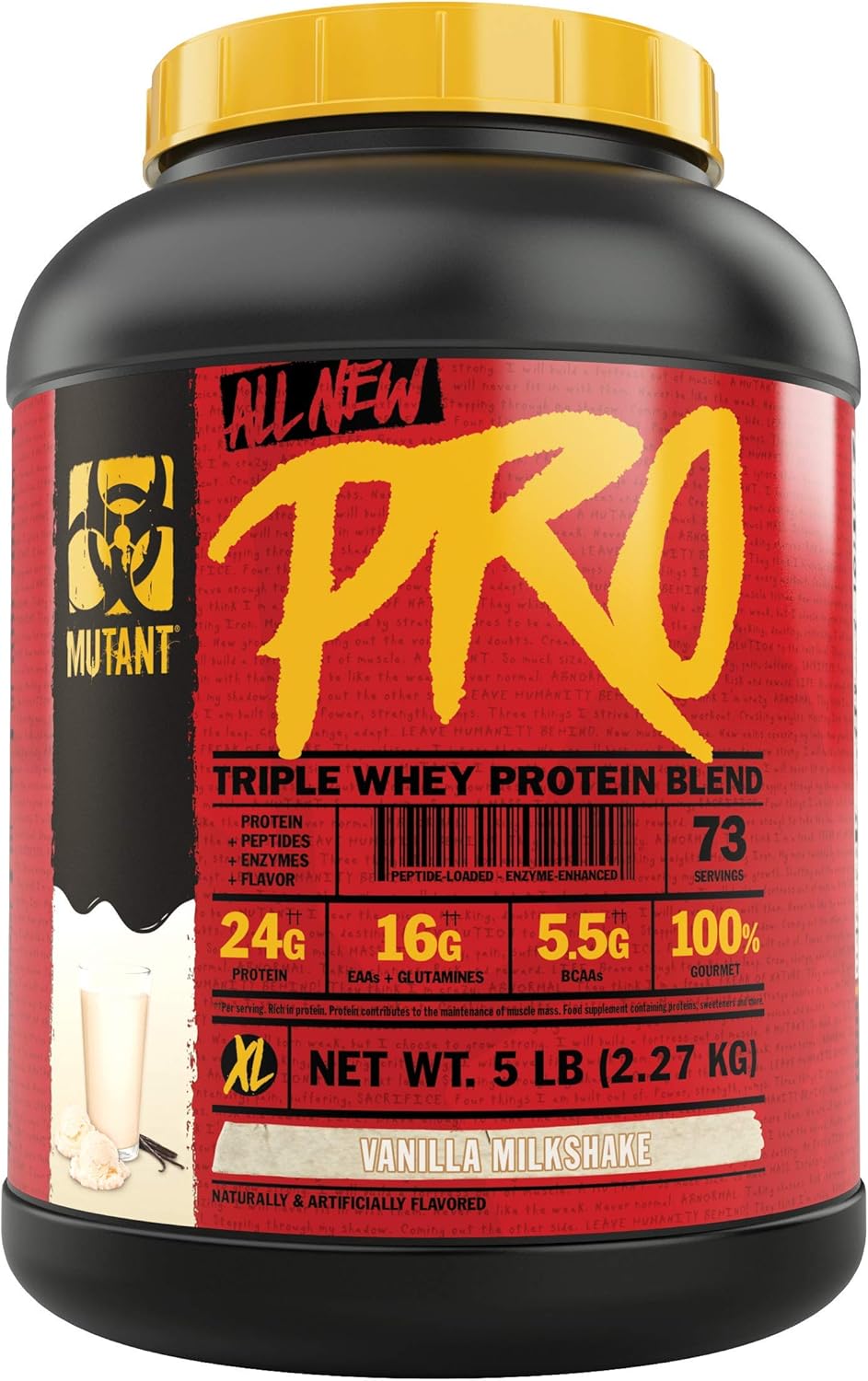 Mutant Pro – Triple Whey Protein Powder Supplement – Time-Released For Enhanced Amino Acid Absorption – Decadent Gourmet Flavors – 5 Lbs – Cookies And Cream