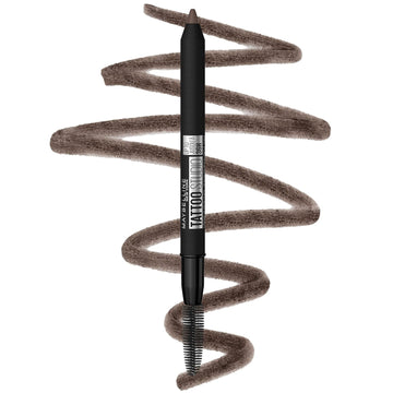 Maybelline Tattoostudio Waterproof Eyebrow Pencil, Sharpenable, Longwear, Long Lasting Eyebrow Pencil, Defined Brows, Pigment Brow Pencil, Deep Brown, 1 Count