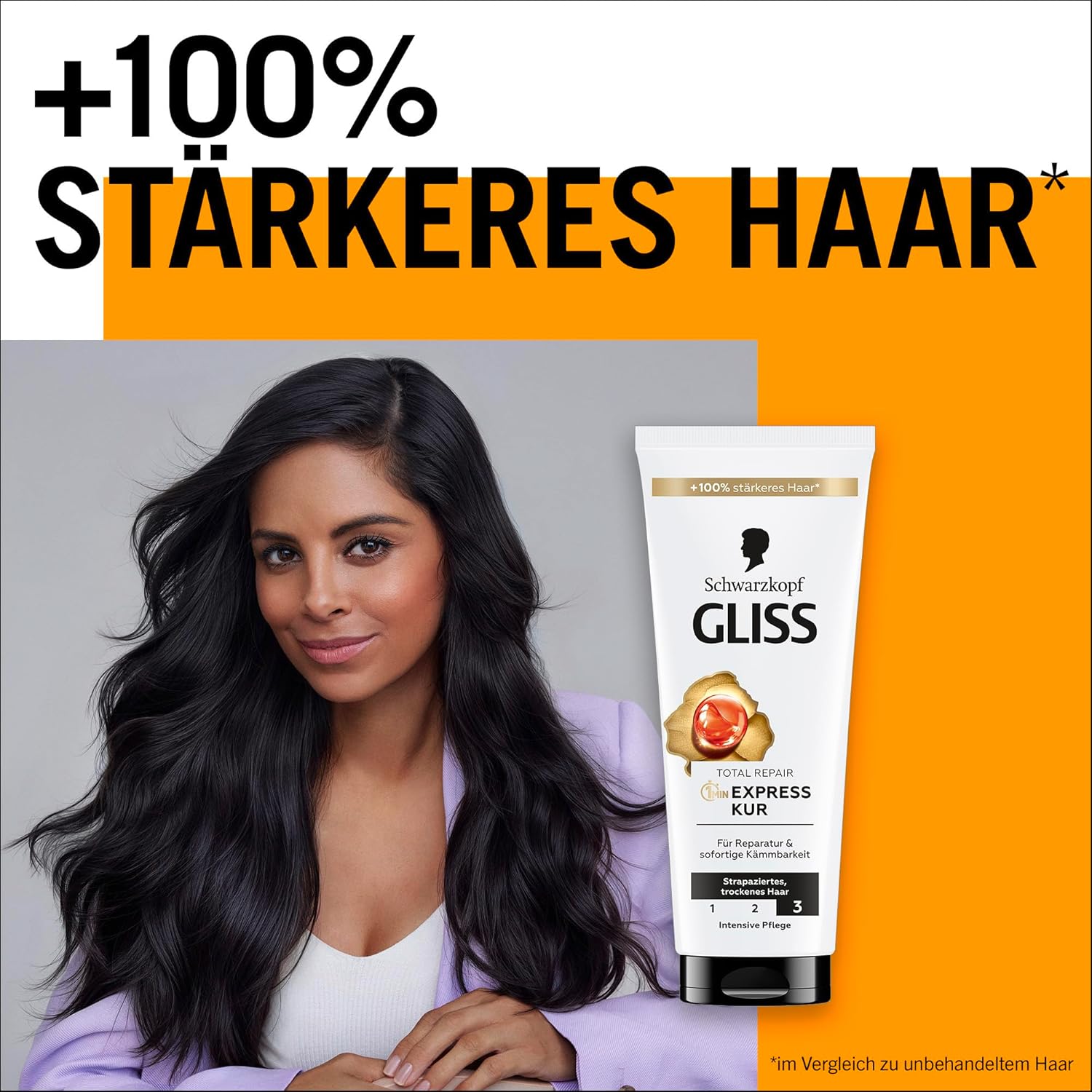 Gliss Kur Schwarzkopf Total Repair 1-Minute Intensive Hair Treatment 200 Ml : Beauty & Personal Care