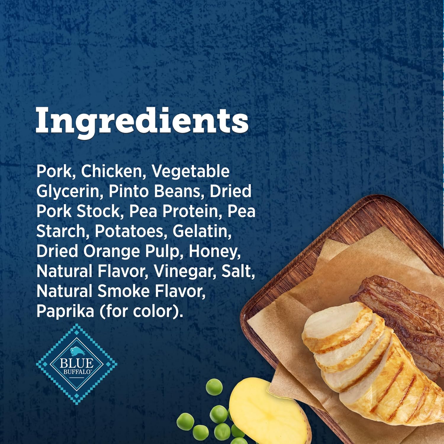 Blue Buffalo True Chews Dog Treats, Made in the USA with Natural Ingredients, Pork and Chicken Sausage Recipe, 14-oz. Bag