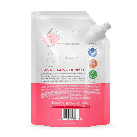 Method Foaming Hand Soap Refill, Pink Grapefruit, Packaging May Vary, 28 oz Pack of 6)