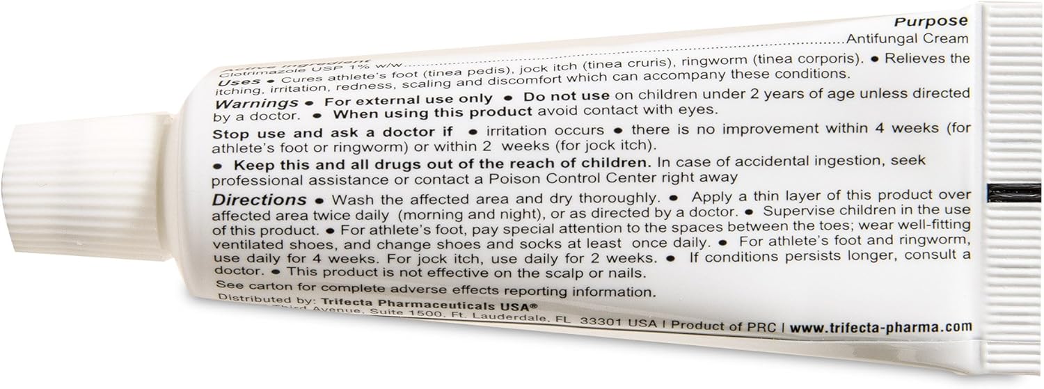 Clotrimazole [8 Pack] 1% Cream 0.5 oz (Compare to Leading Name Brand) Travel Packs : Health & Household