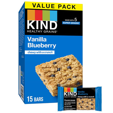 Kind Healthy Grains Bars, Vanilla Blueberry, Gluten Free, 15 Count