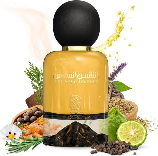 Incense Intense Perfume For Men 100Ml Nylaa- Eau De Parfum- Interlude Men Perfume - Strong Scent Woody Spicy Amber Leather